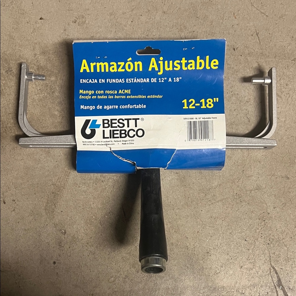 BESTT LIEBCO Adjustable Paint Roller Frame 12-18" - Blue & Black